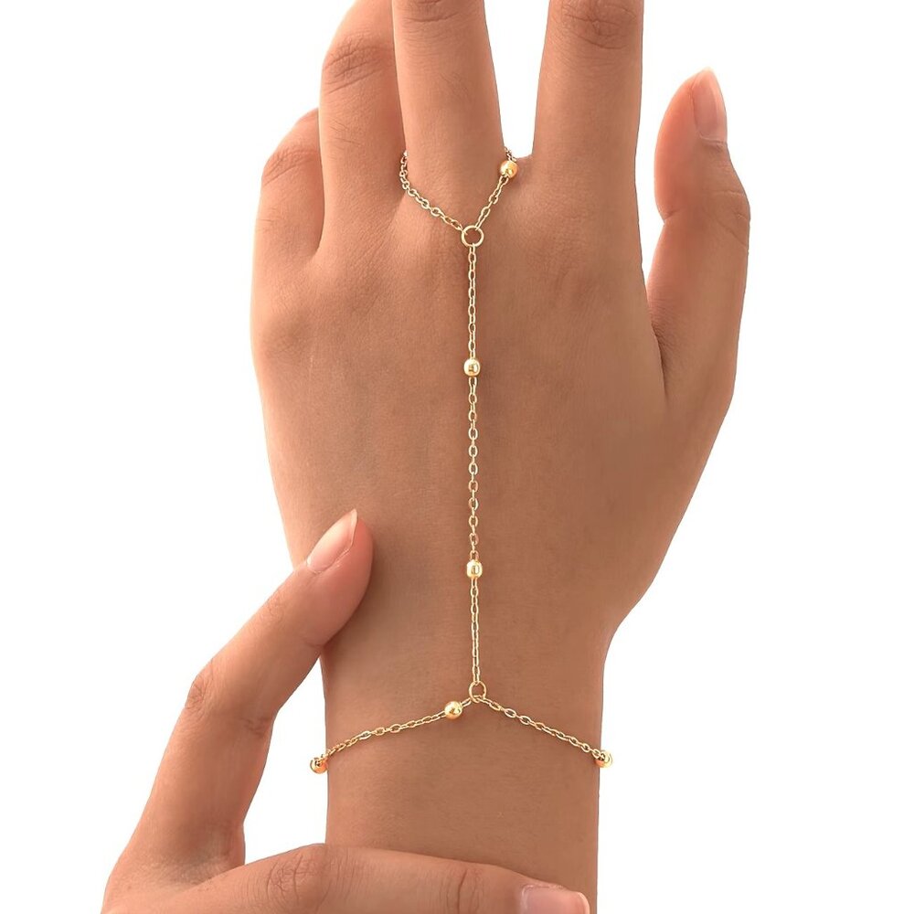 Hand Chain Bracelet Finger Sexy Beach Vacation Delicate Boho Stylish Trendy Fun